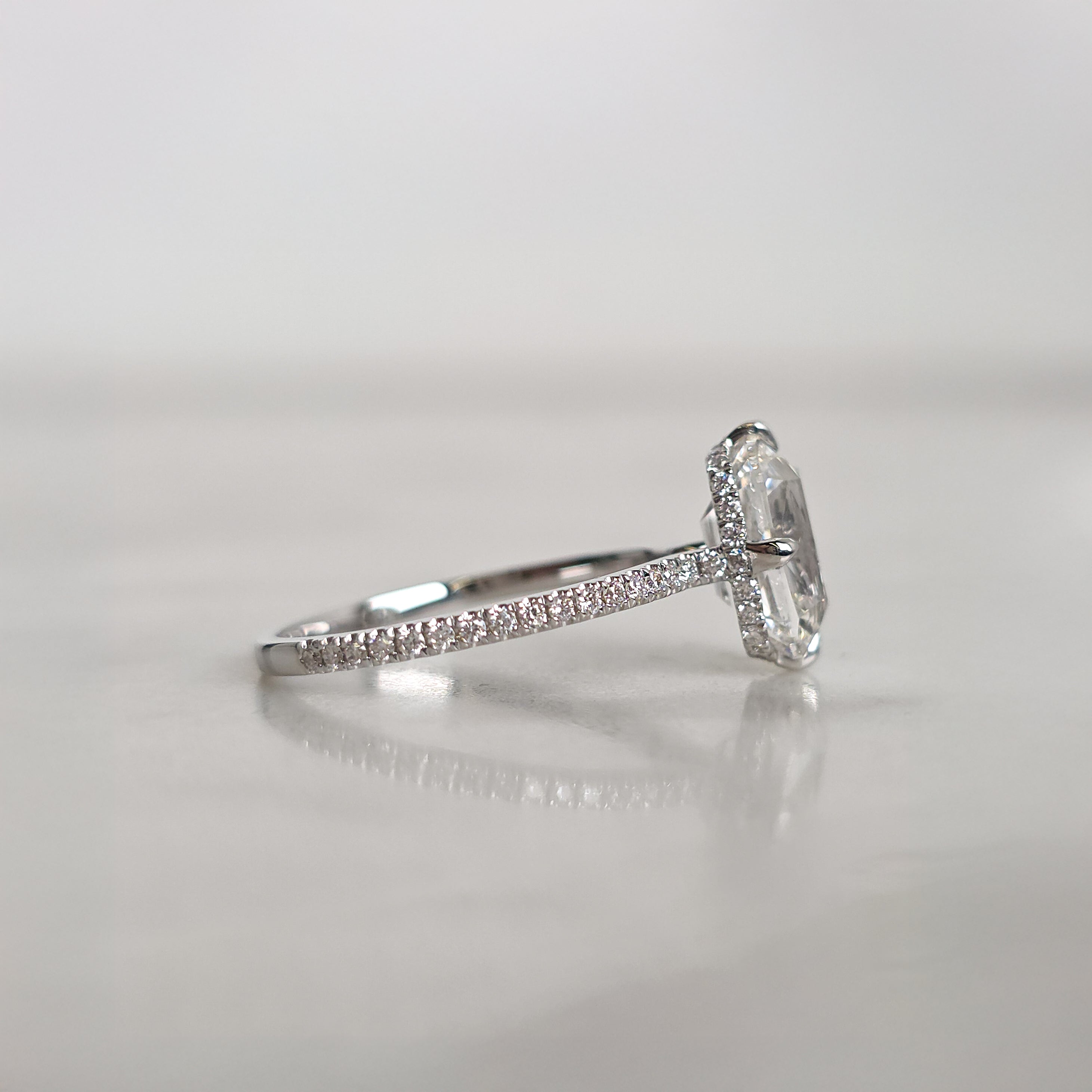 Old Mine Cushion Cut Engagement Ring - 3.00ct