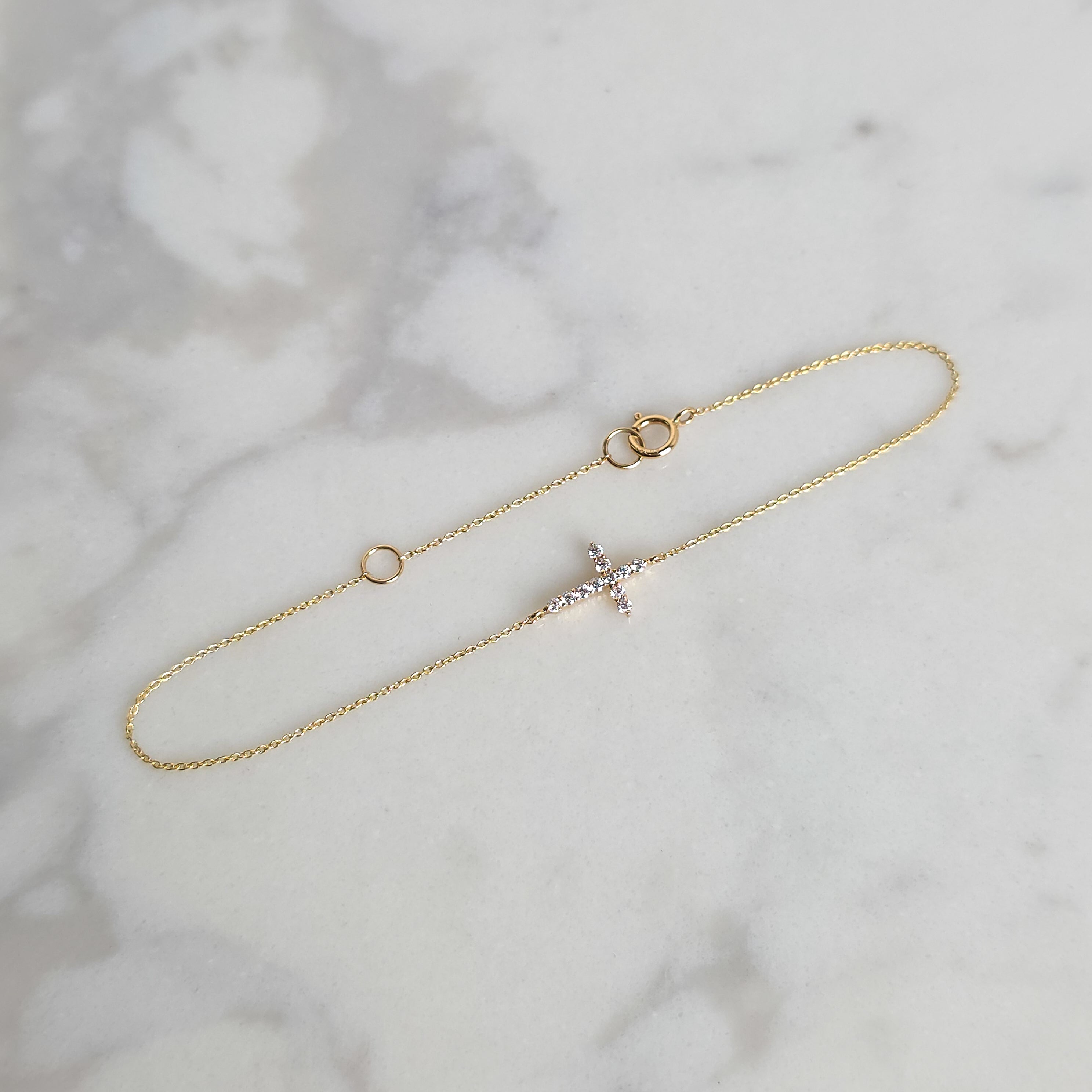 Petite Cross Bracelet