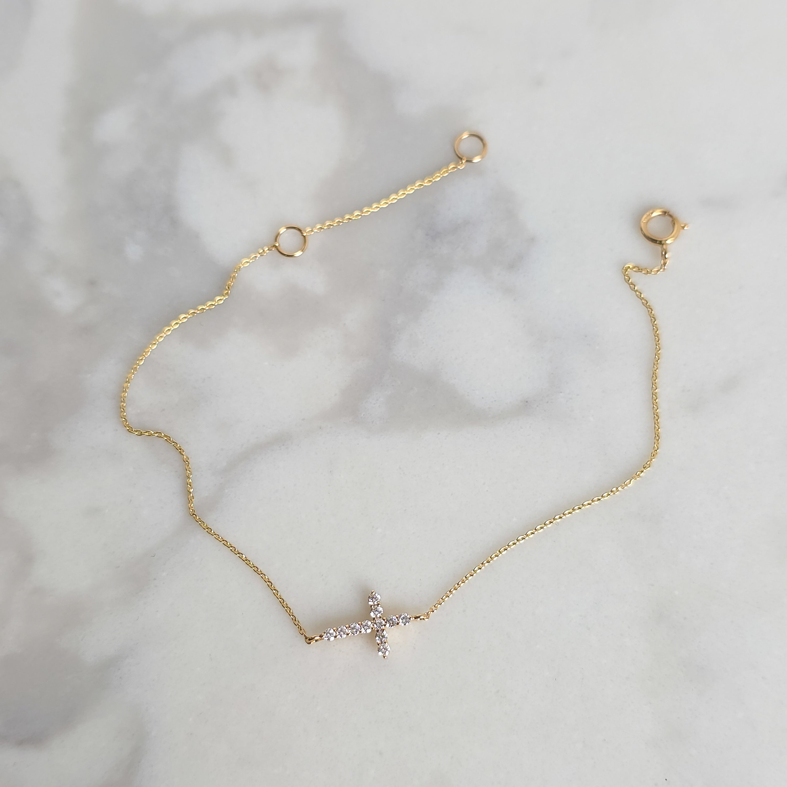 Petite Cross Bracelet