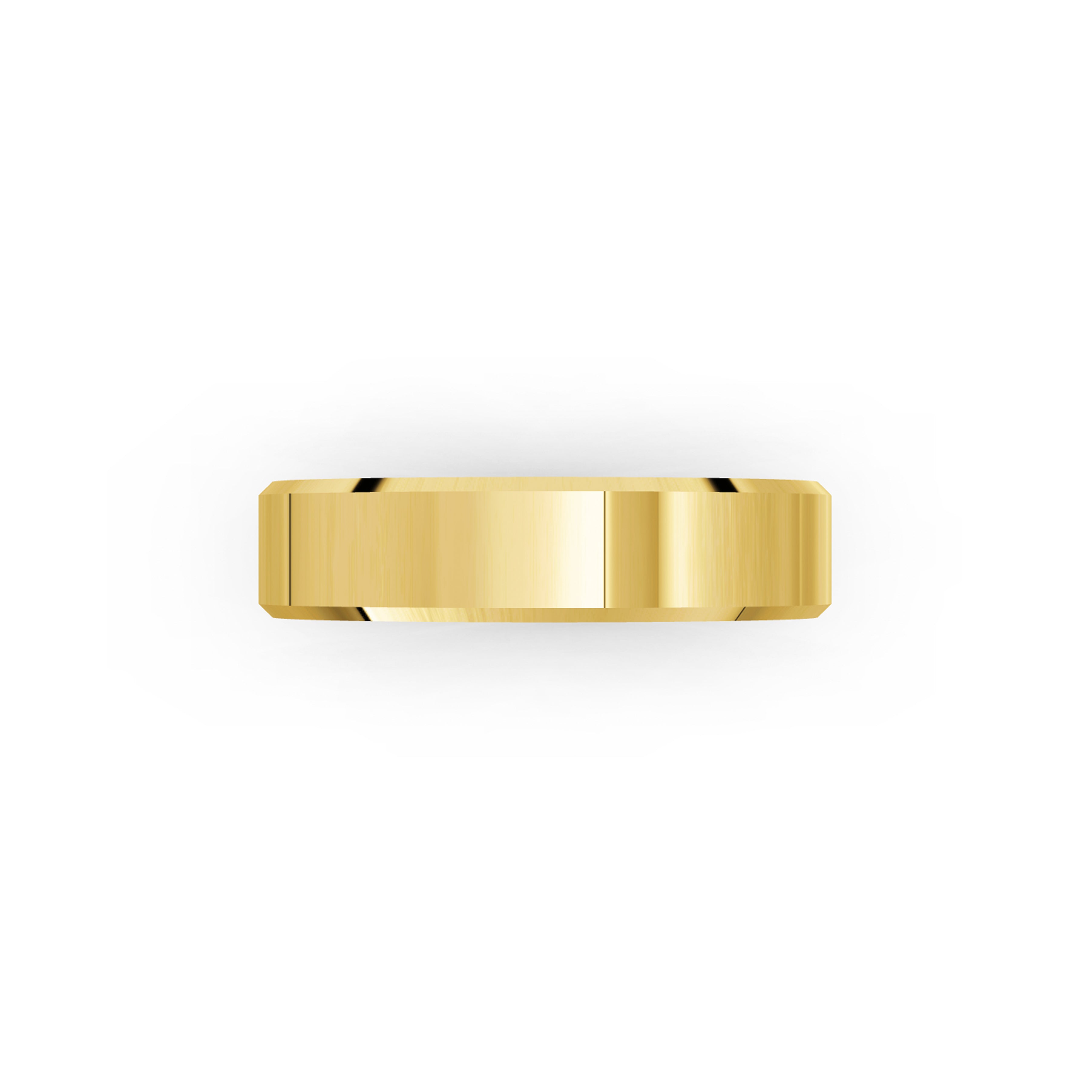 Bevelled Edge 6mm Wedding Band