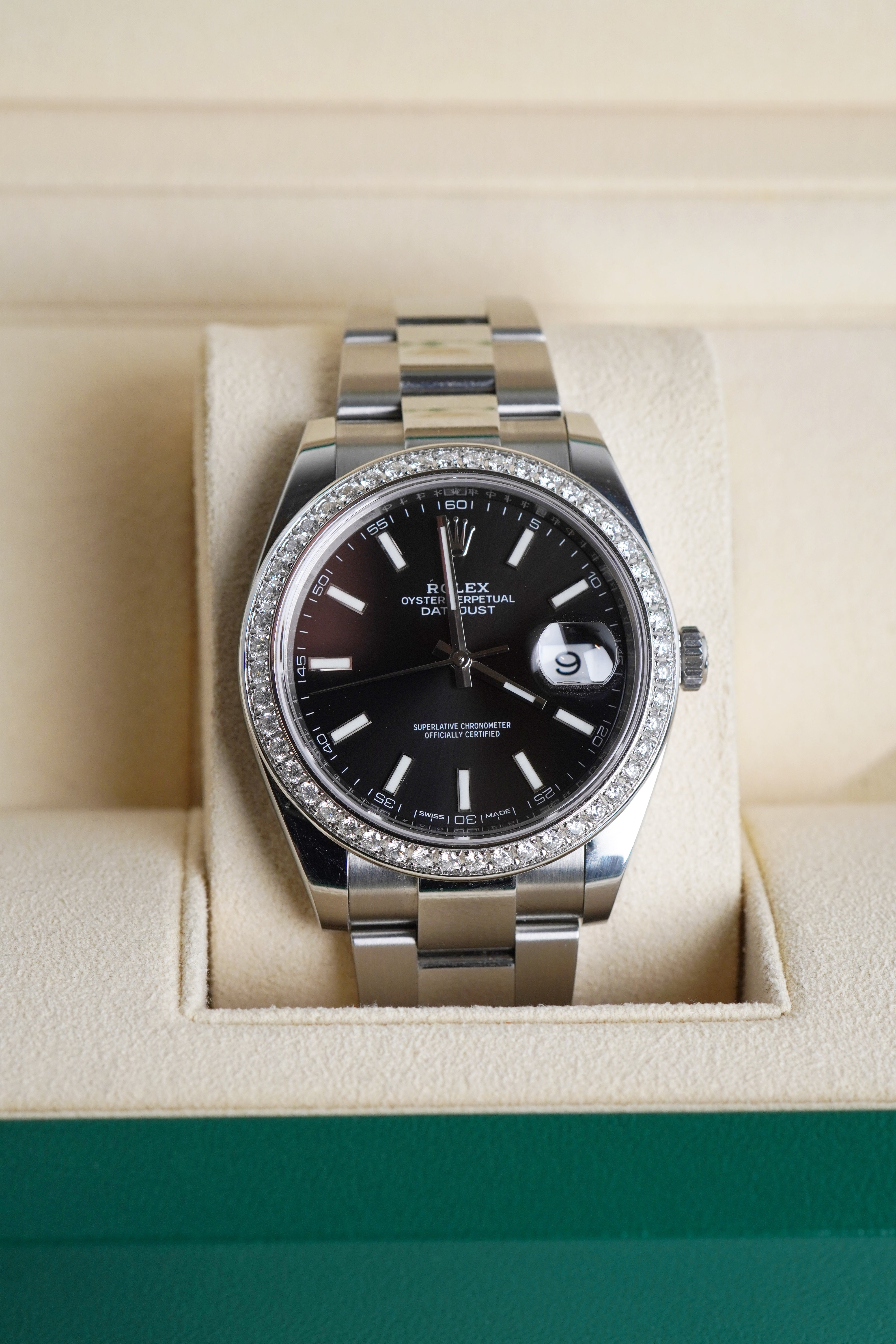 Rolex DateJust 41mm Diamond Bezel