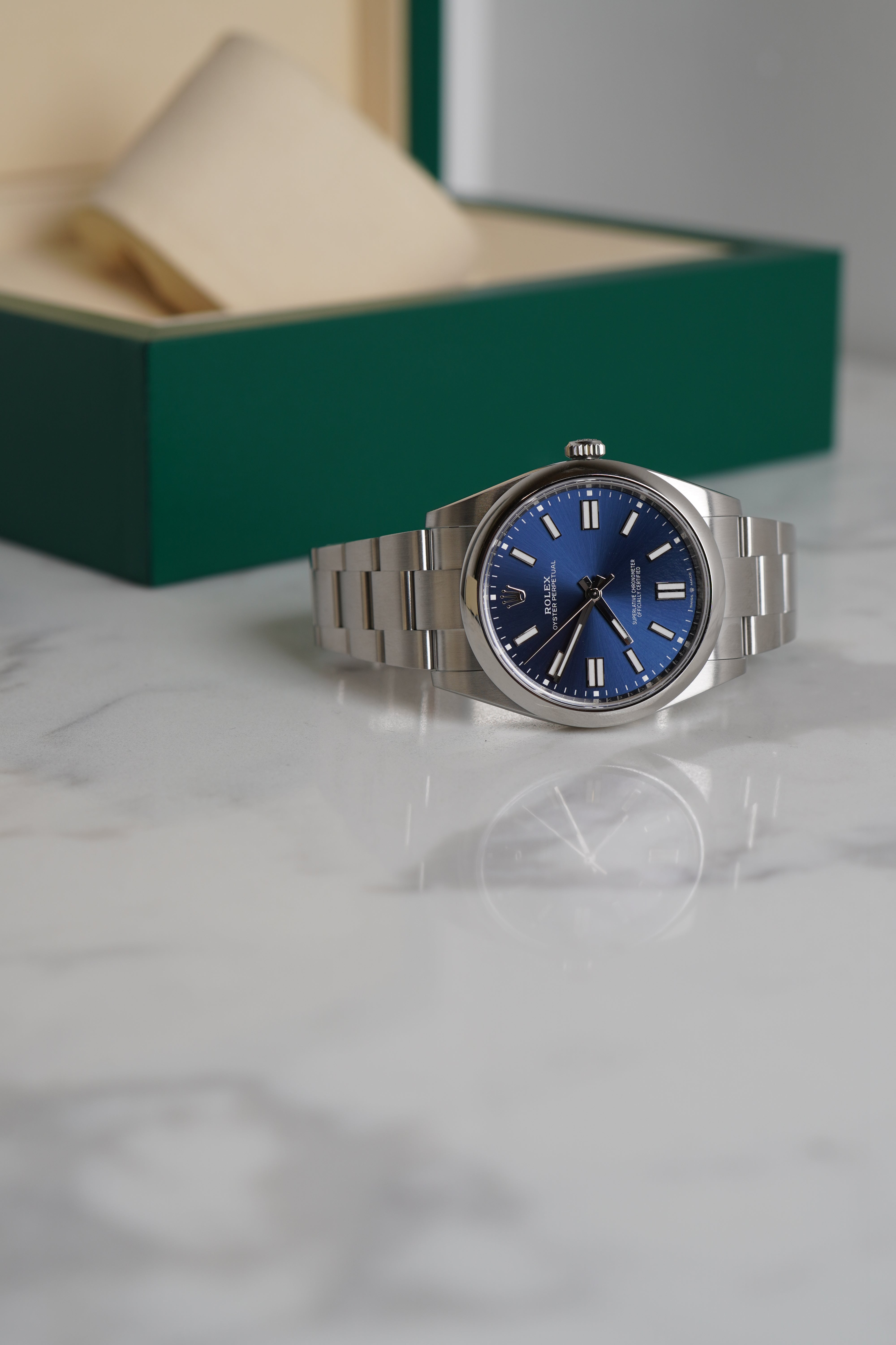 Rolex Oyster Perpetual 41mm Blue Dial