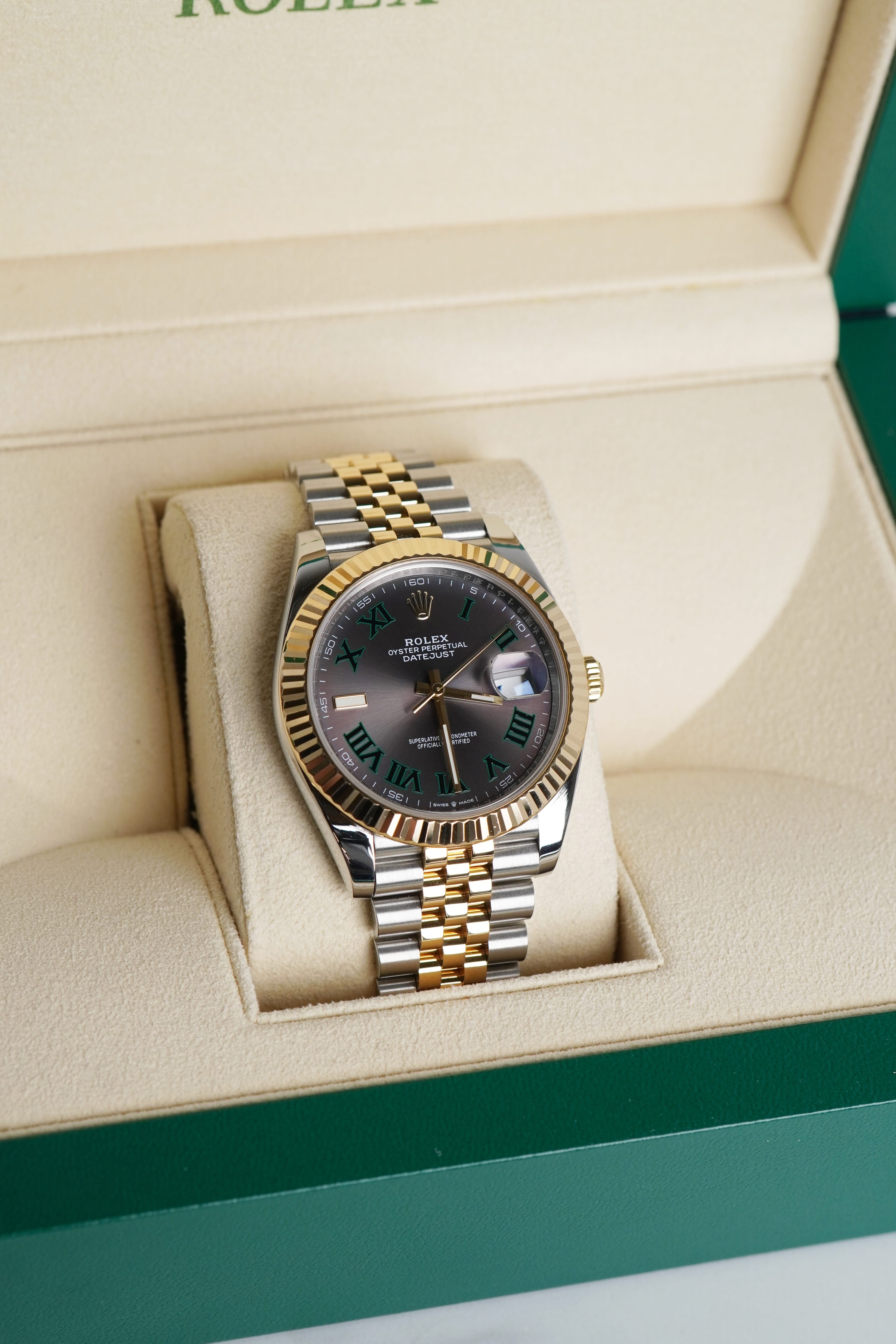 Rolex DateJust 41mm Two Tone Wimbledon