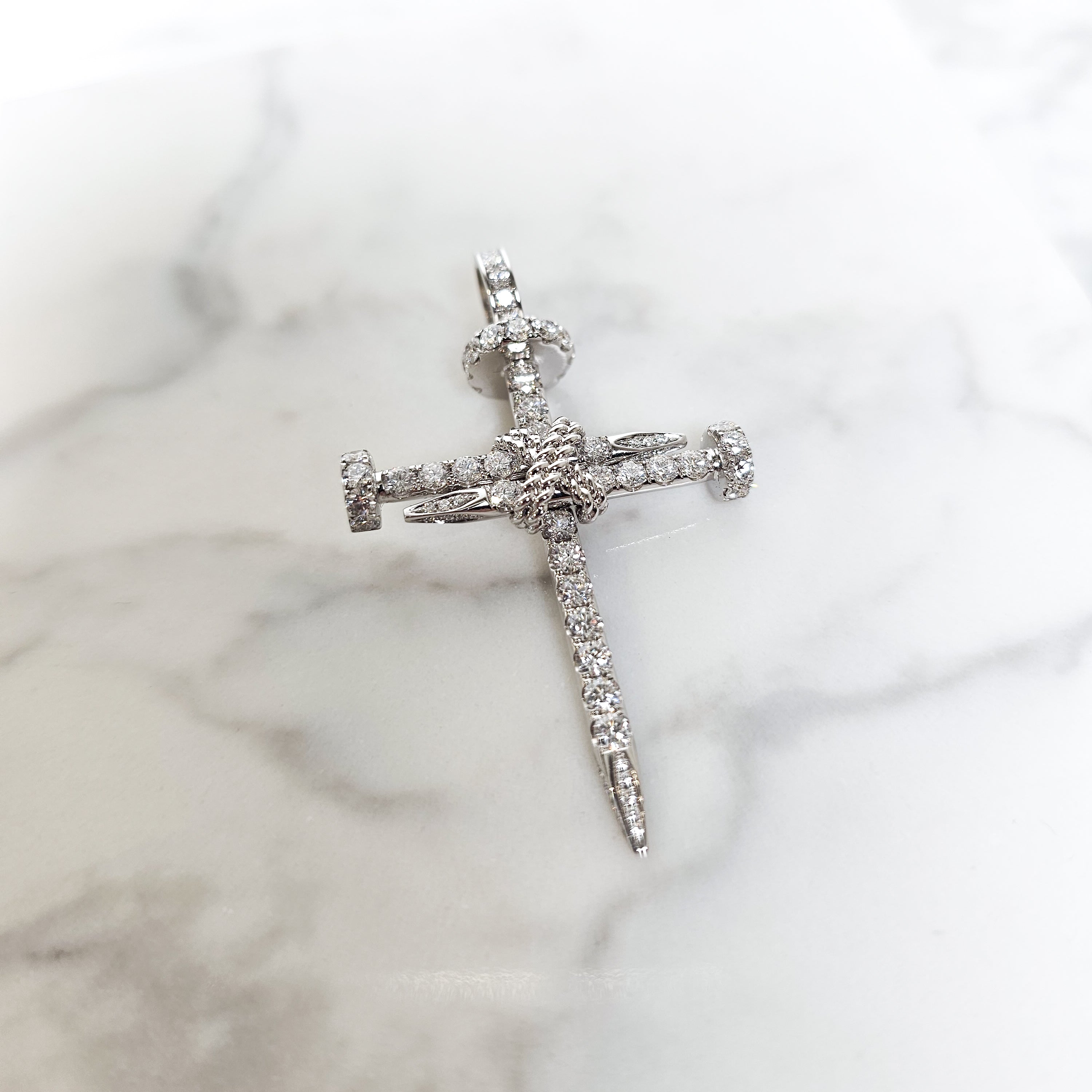 Diamond Nail Cross - Custom Order