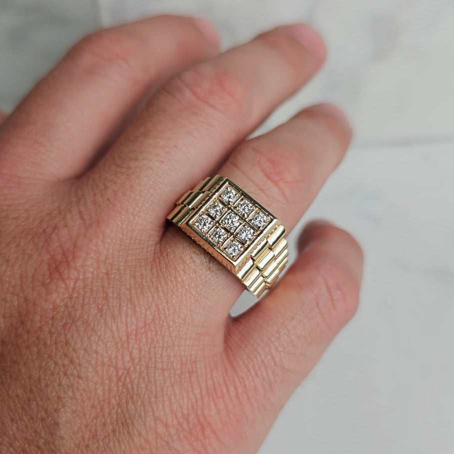 Rolex Band Diamond Ring