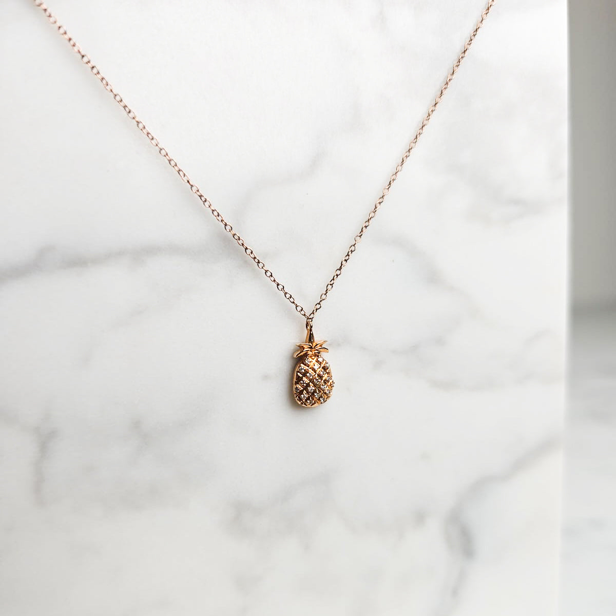 Diamond Pineapple Necklace