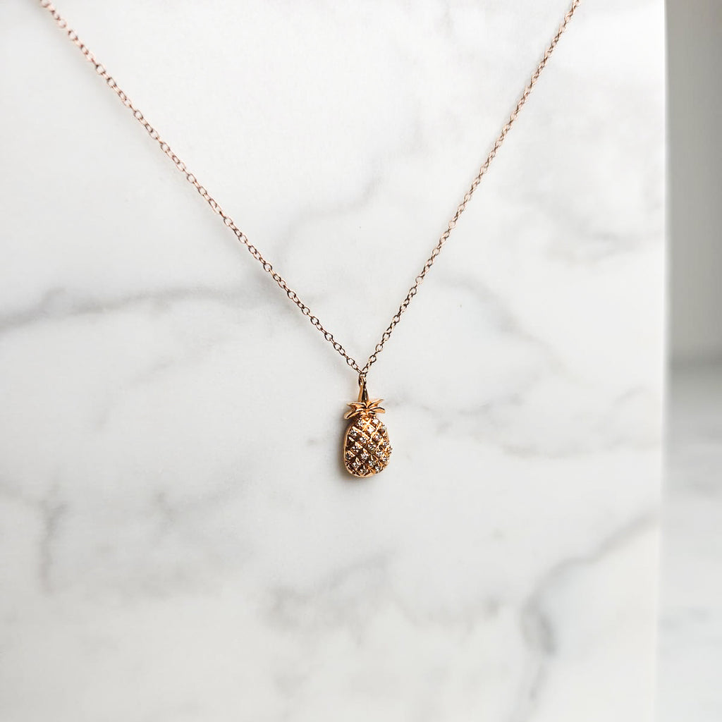 Diamond Pineapple Necklace