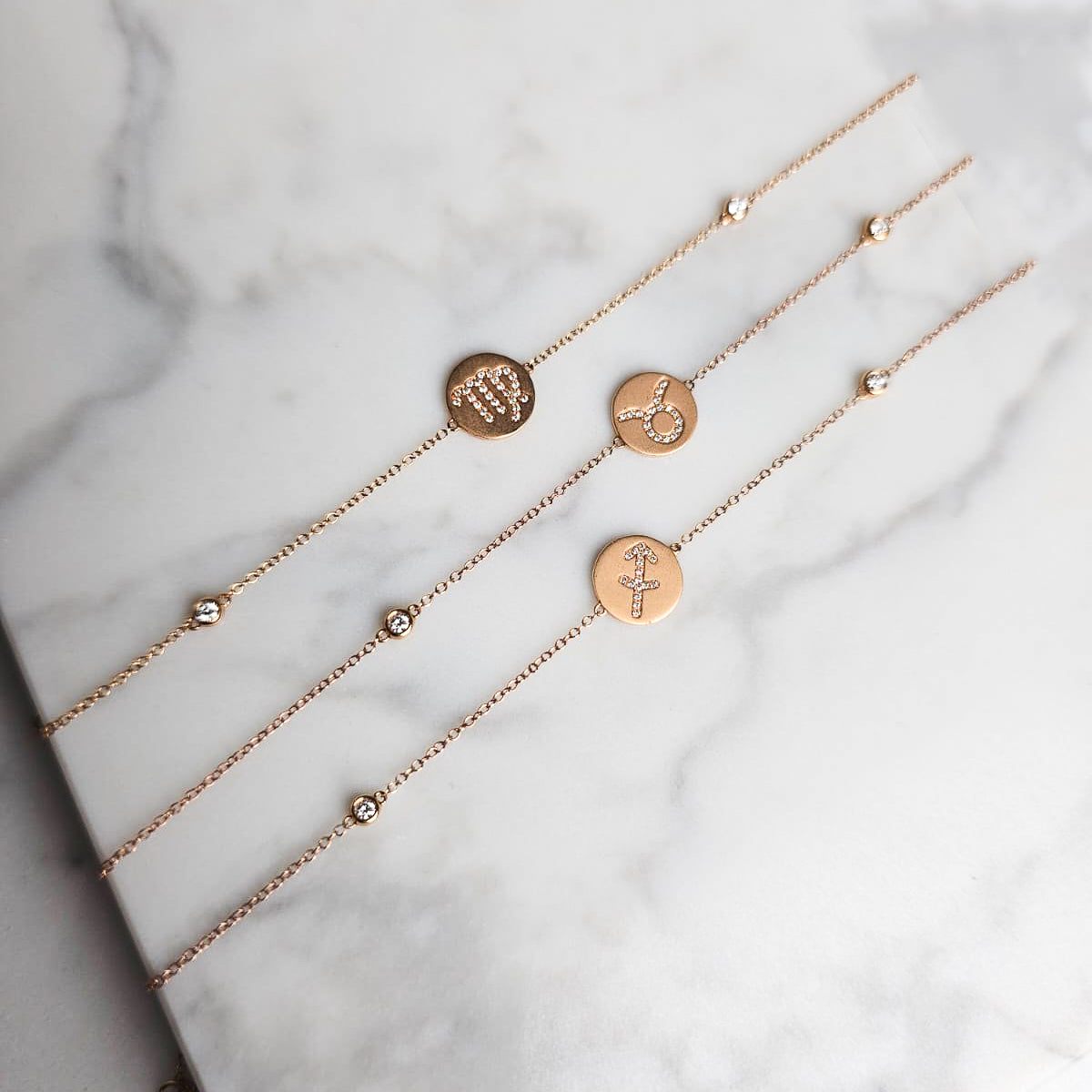 Rose Gold Zodiac Bracelet