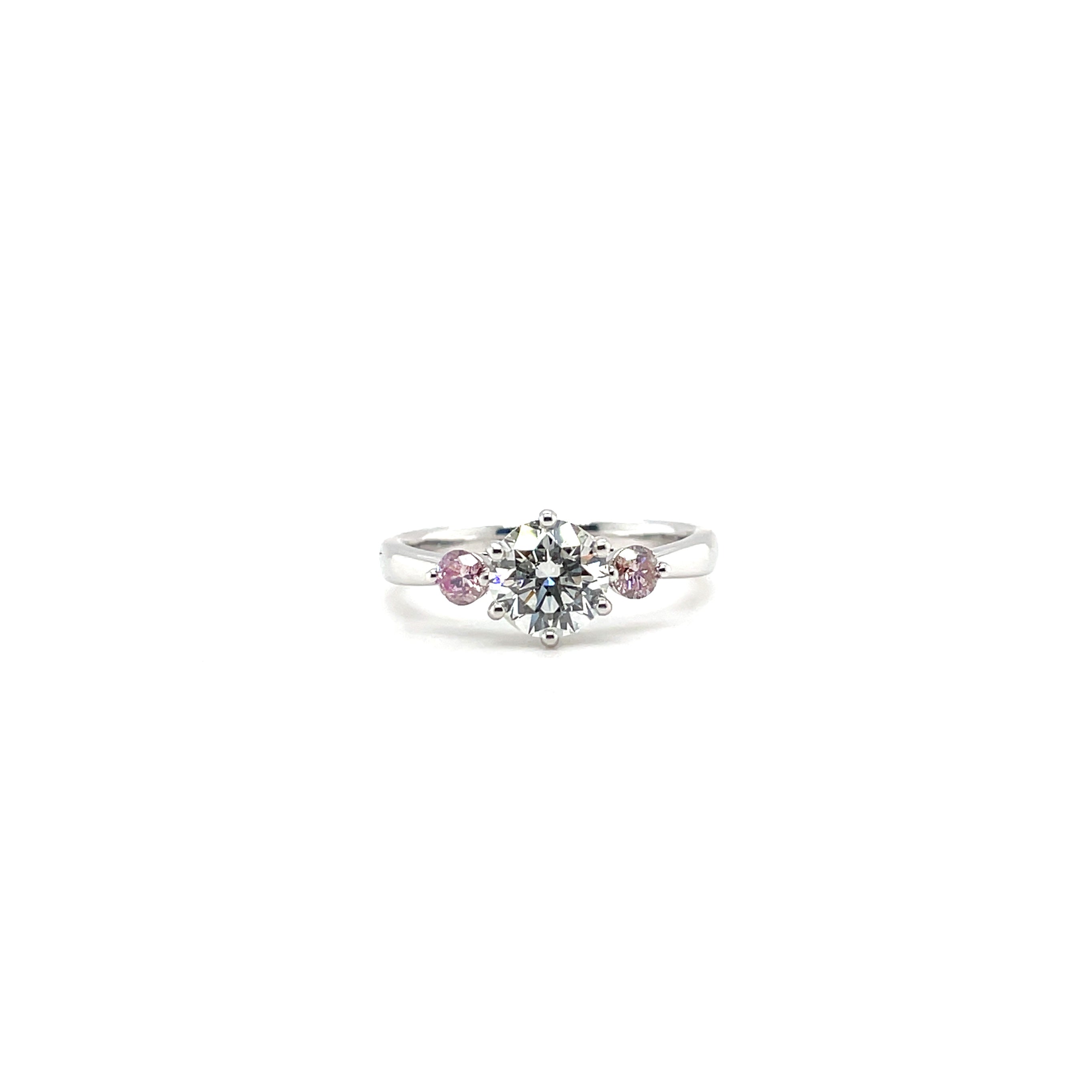 Round Brilliant Trilogy Engagement Ring