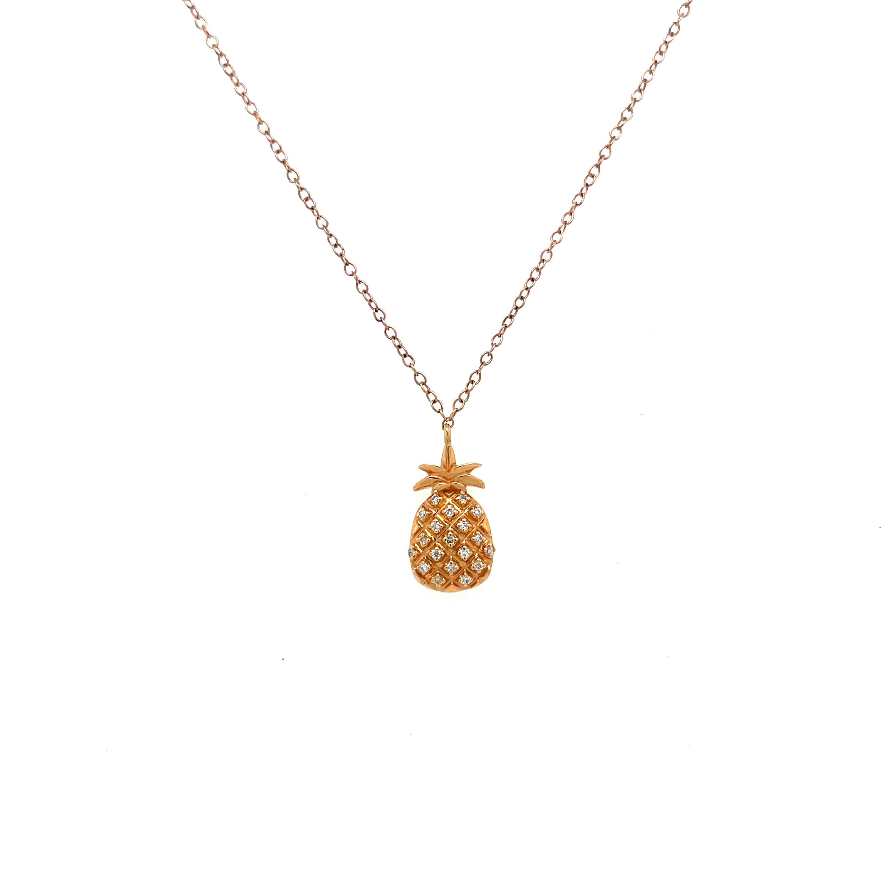 Diamond Pineapple Necklace