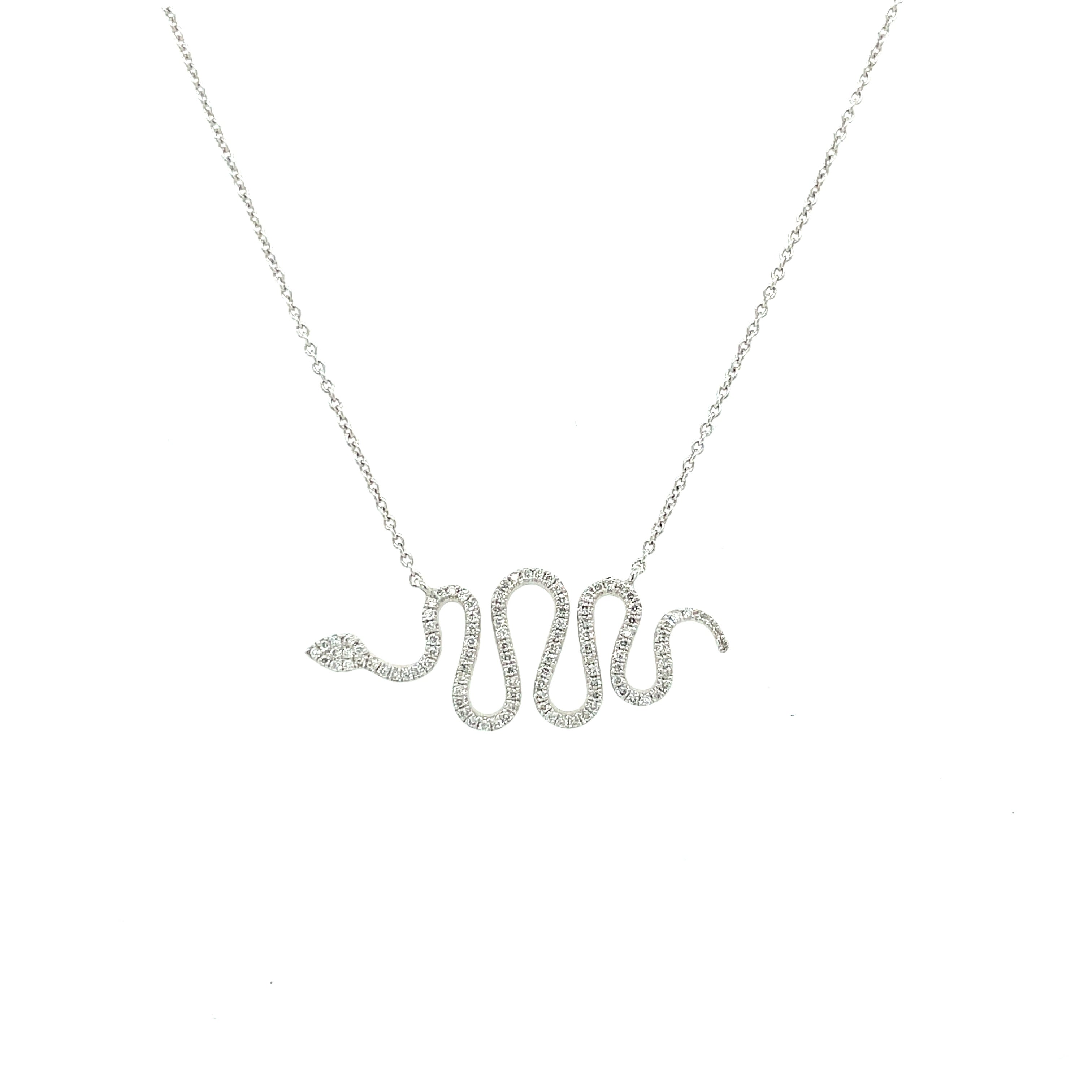 Diamond Snake Necklace